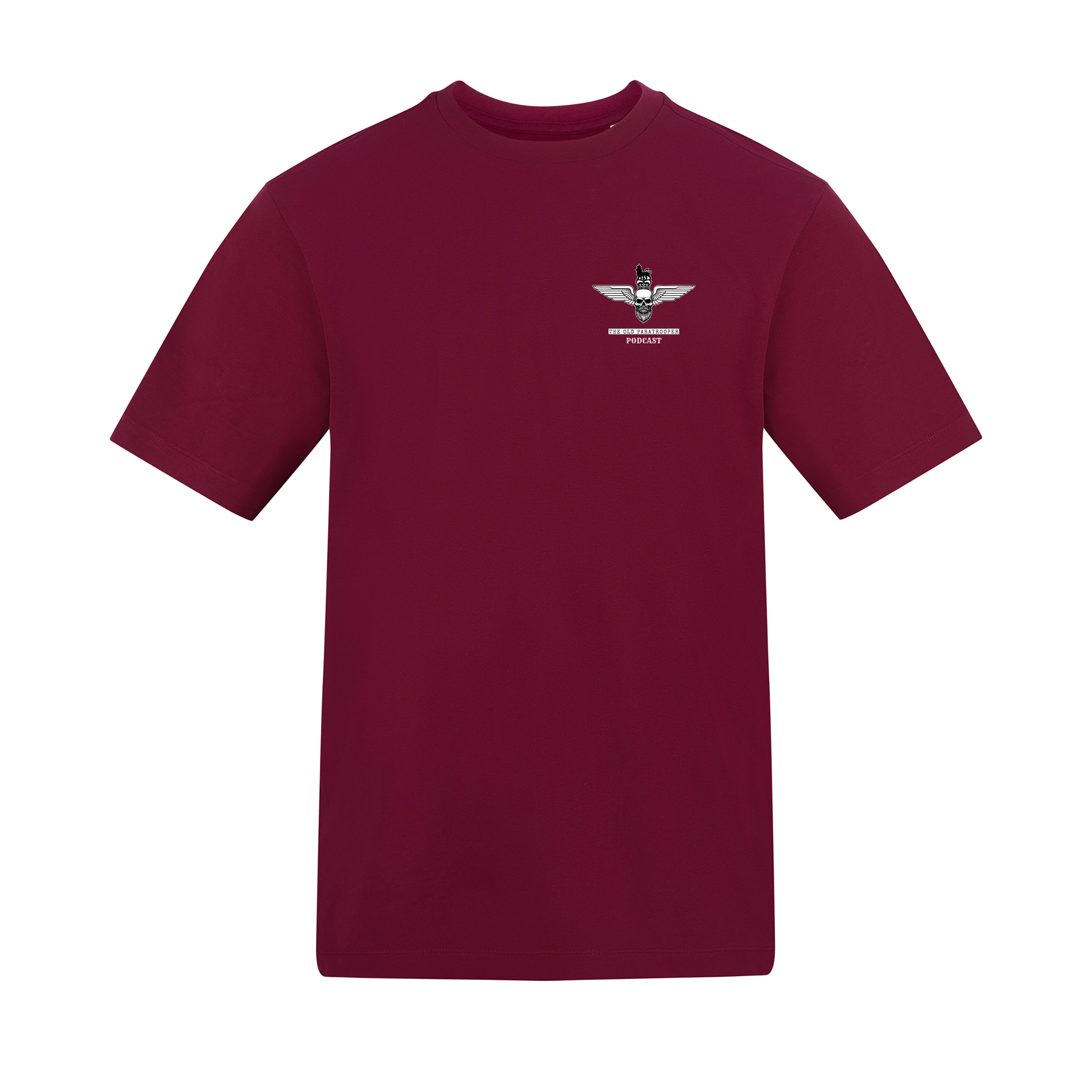Maroon ‘The Old Paratrooper Podcast’ T-shirt