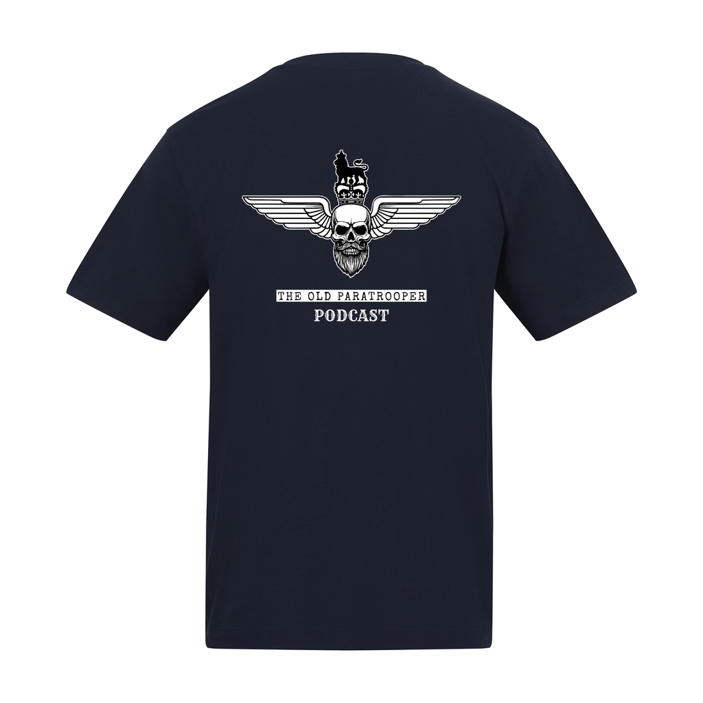 Black ‘The Old Paratrooper Podcast’ T-shirt