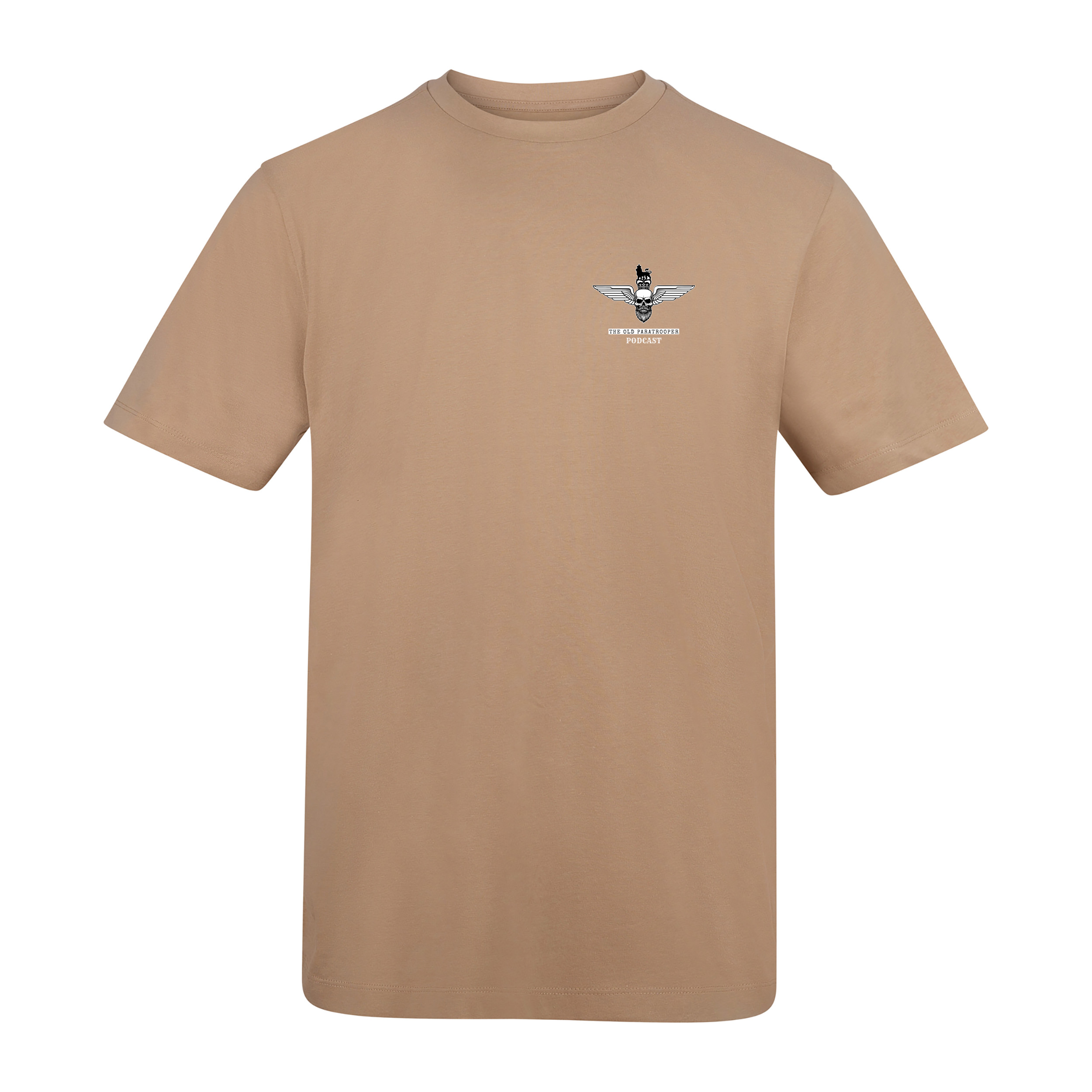 Beige ‘The Old Paratrooper Podcast’ T-shirt